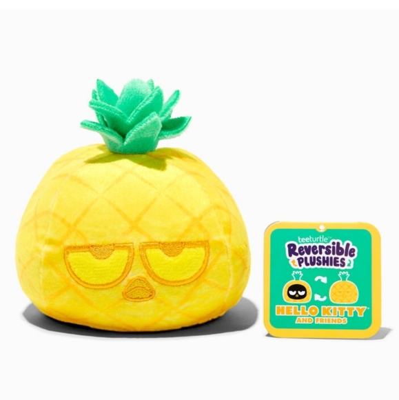 TeeTurtle Hello Kitty And Friends Reversible Badtz-Maru Pineapple - Picture 3 of 9